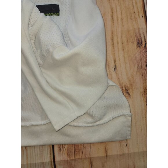 Nike Dri-Fit Sleeveless Hoodie Medium White Neon Accents - Picture 8 of 9